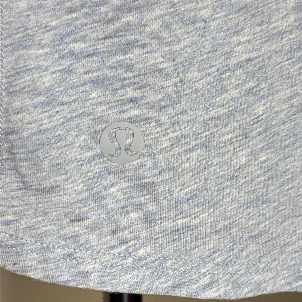 LULULEMON Women Size 8 Medium Heathered Starlight Back Into It Long Sleeve Tee - Picture 6 of 7